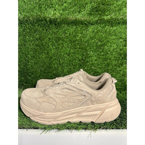 NEW Men’s Size 10 - Hoka One One Clifton L Suede Shifting Sand Dune Womens Sz 11 - Picture 6 of 9